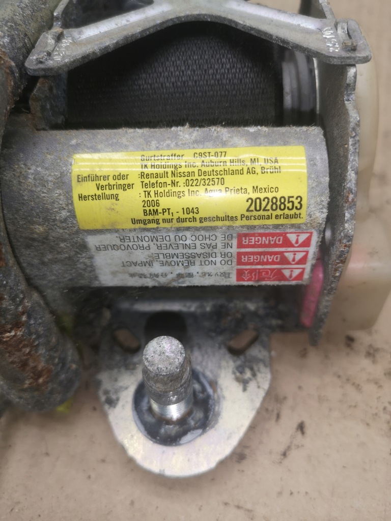 фото №5, Pas безпеки правий перед nissan navara iii d40 05-10