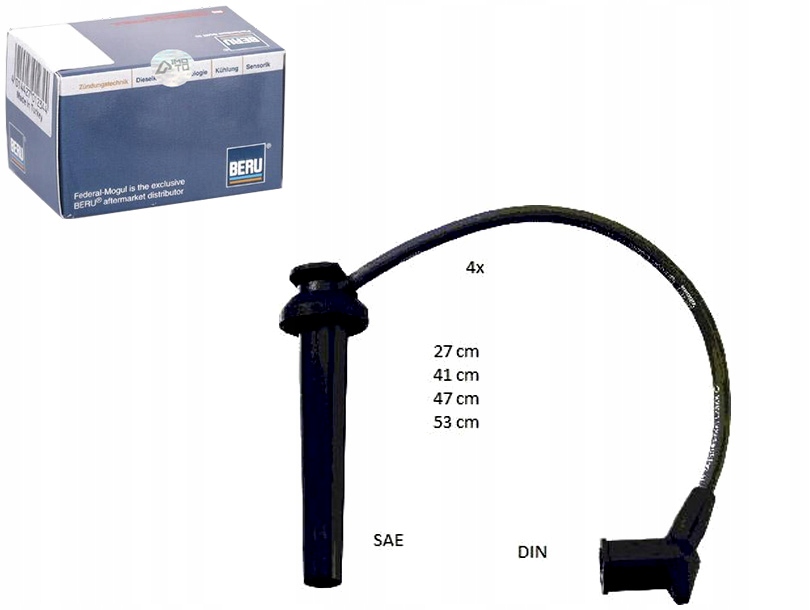 фото №1, Набір трубопровід запалювання beru zef1635