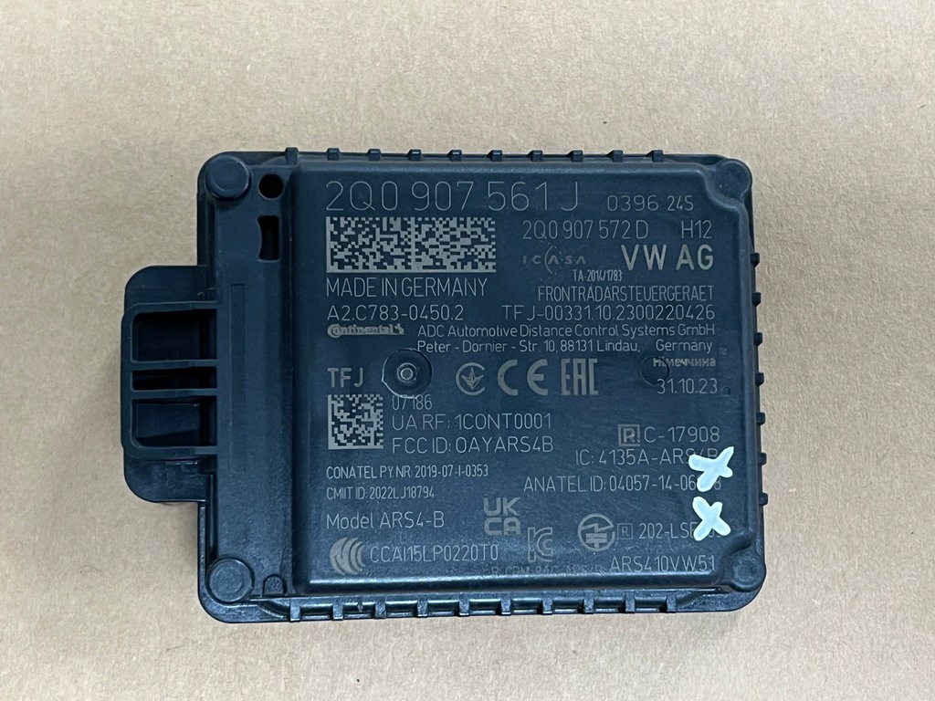 фото №1, Audi vw радар distronic 2q0907561j