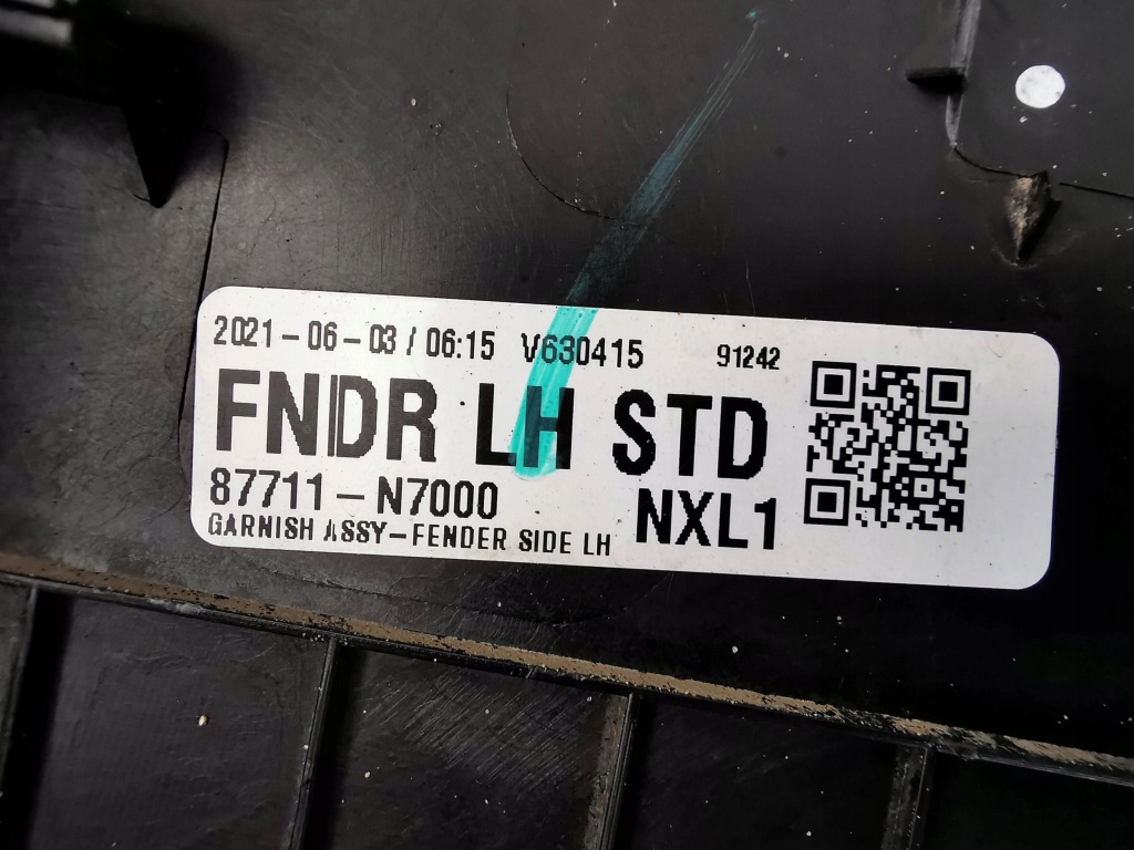 фото №16, Hyundai tucson iv 20- молдинг na крыло левый перед 87711-n7000