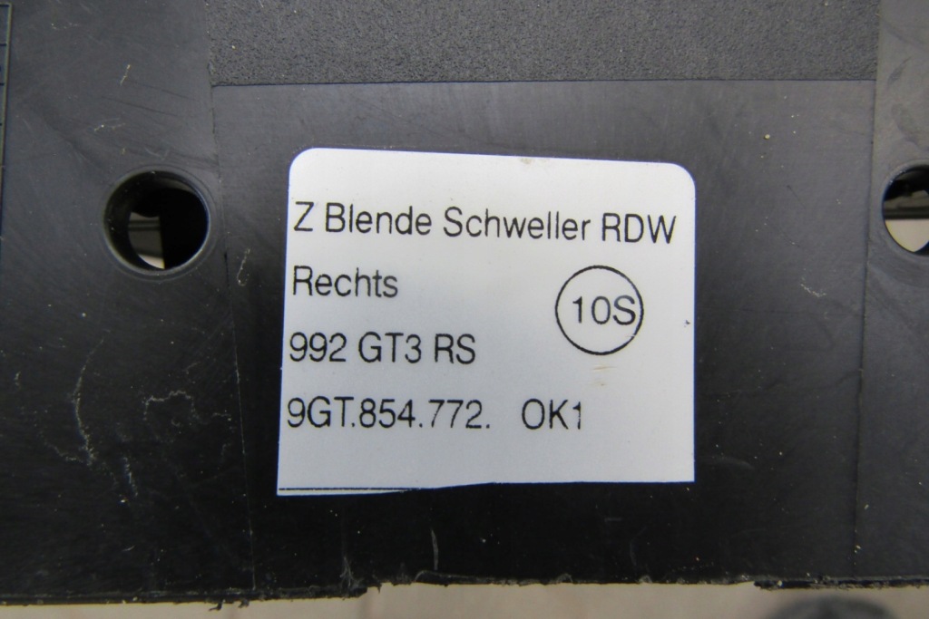 фото №9, Накладка спойлер накладки порога права porsche 911 992 gt3 rs gt3rs