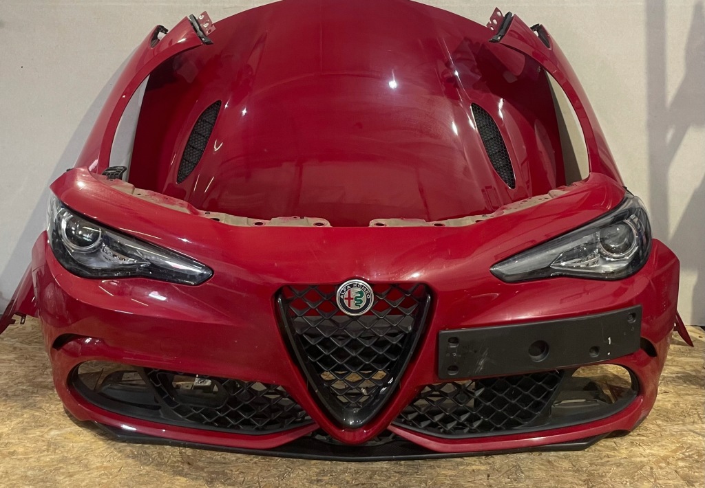 фото №1, Alfa romeo giulia quadrifoglio 2.9 qv перед kompletny бампер капот лампи