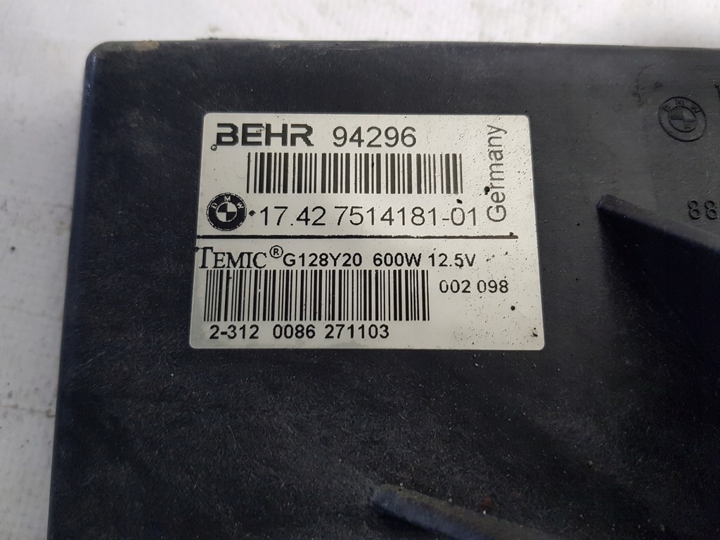 фото №8, Корпус вентилятор радіатора bmw e63 e64 e65 e60 4.4 v8 7514181