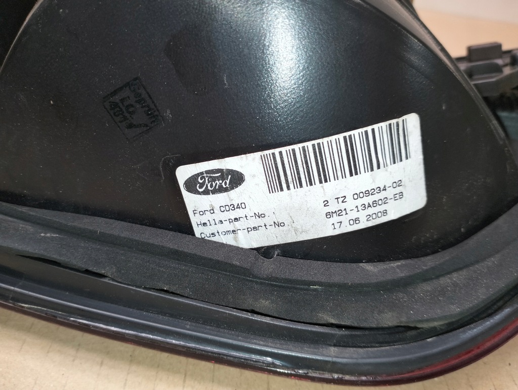 фото №10, Лампа w кришка права задня ford galaxy mk3 lata 06-10