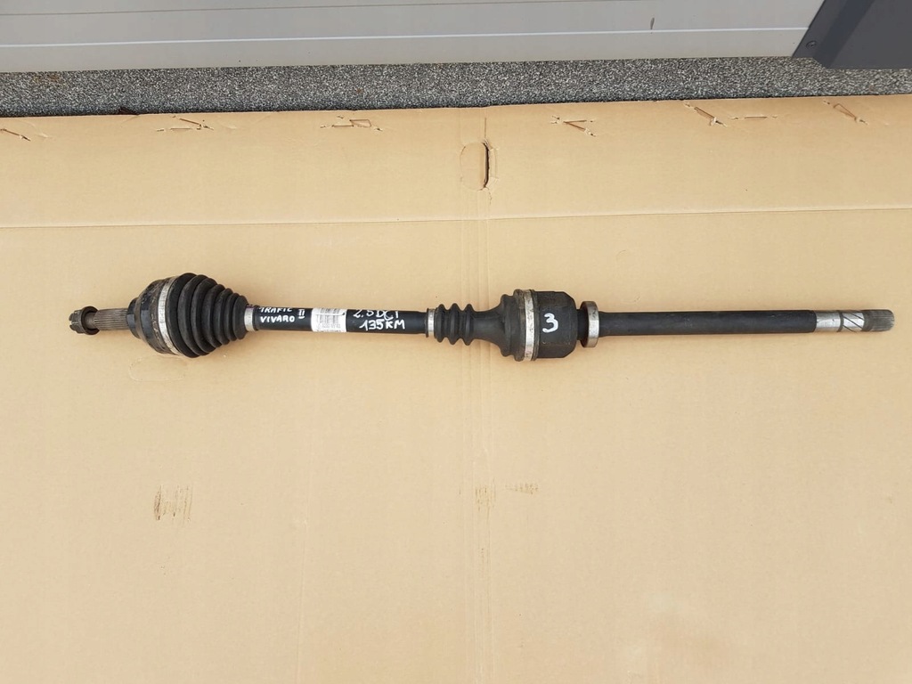 фото №1, Привідний вал права шарнір trafic vivaro 2.5dci 01-06