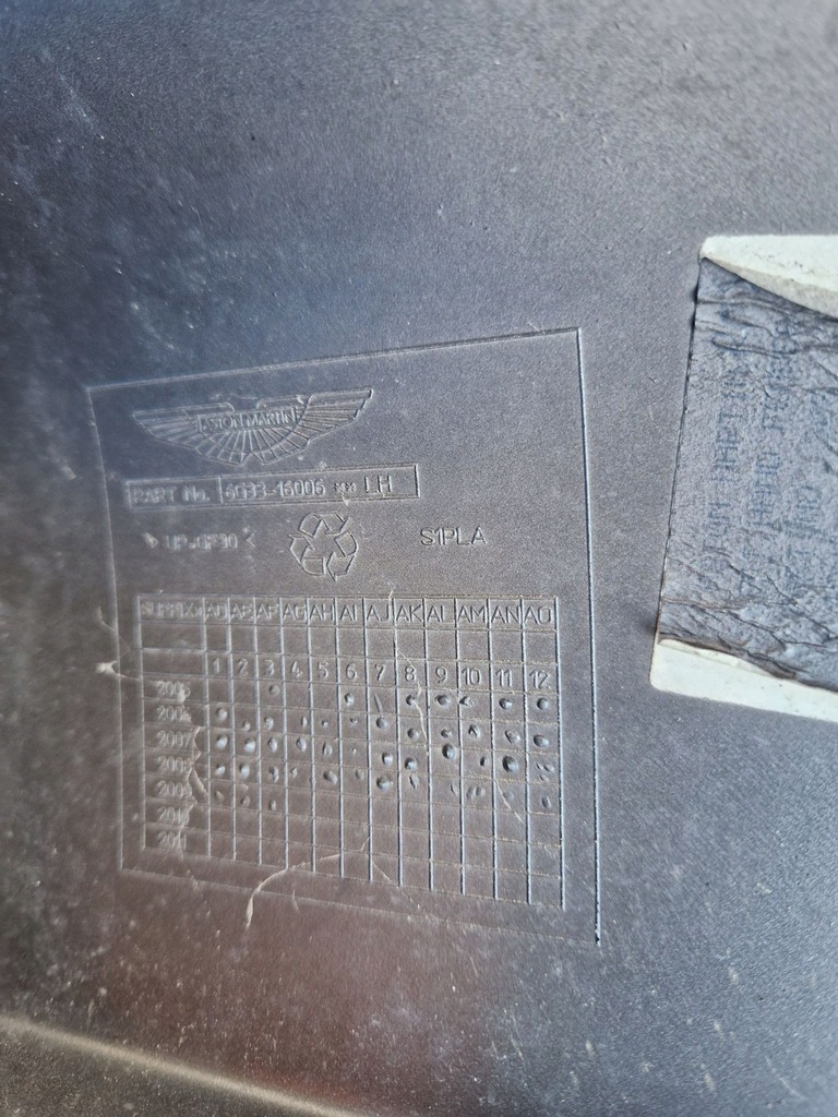 фото №11, Крыло левый передний aston martin vantage v8 2005r-