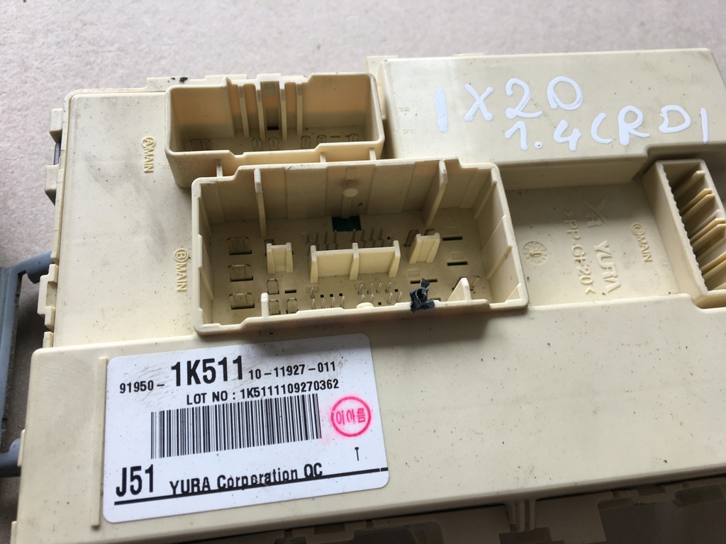 фото №9, Ix20 10- 1.4 crdi d4fc набор стартовый блок управления