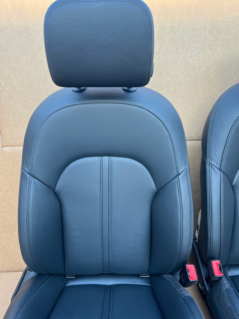 фото №6, Audi a7 a6 c7 4g lift чёрные сиденья komfortowe обшивки комплект 50km