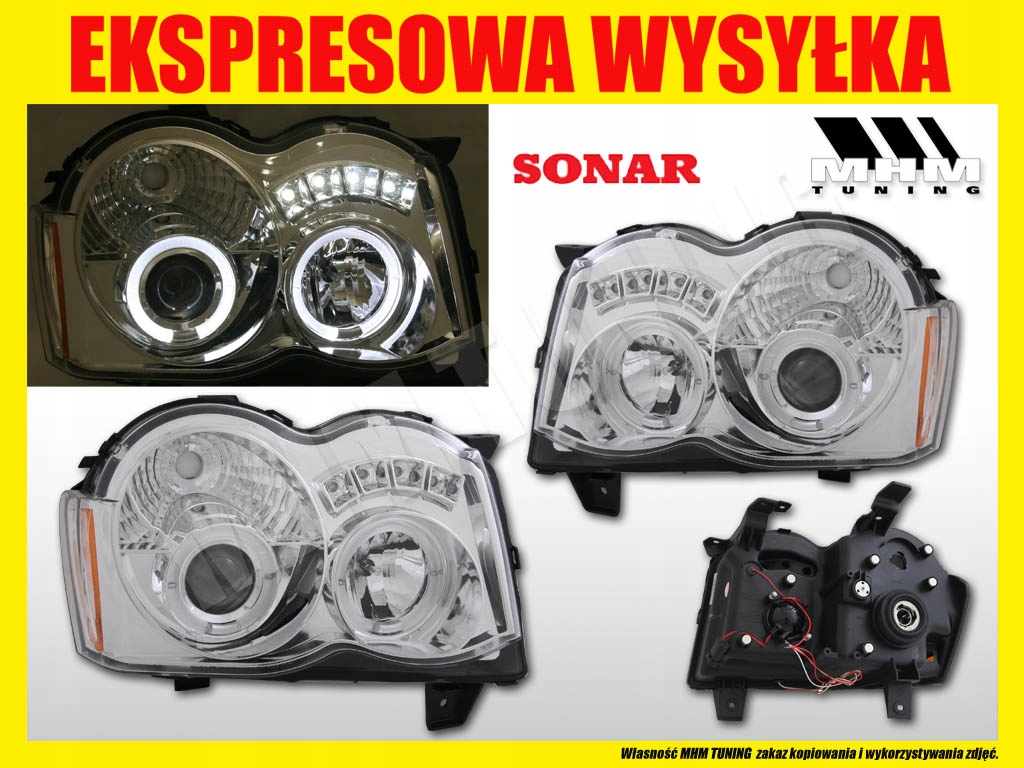 Фара кільця led jeep grand cherokee wh рестайлінг Доставка