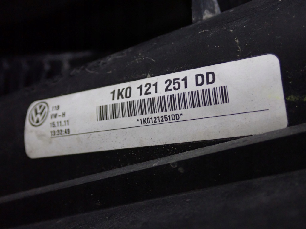 Комплект радиатор вентилятор ремень skoda octavia 2 1.6tdi 12r с Разборки