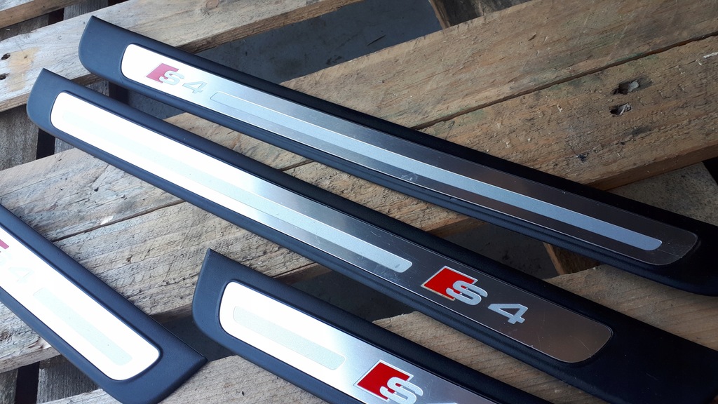 фото №9, S4 b8 lift накладки пороговые sline накладки na пороги