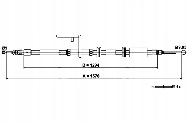 фото №1, Трос тормоза ручного land rover freelander 2 2.0