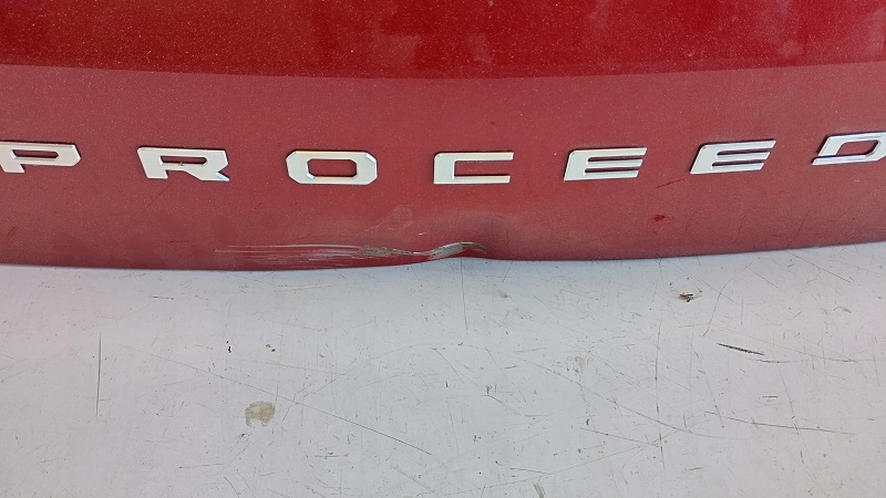 фото №3, Kia pro ceed gt кришка багажника задня