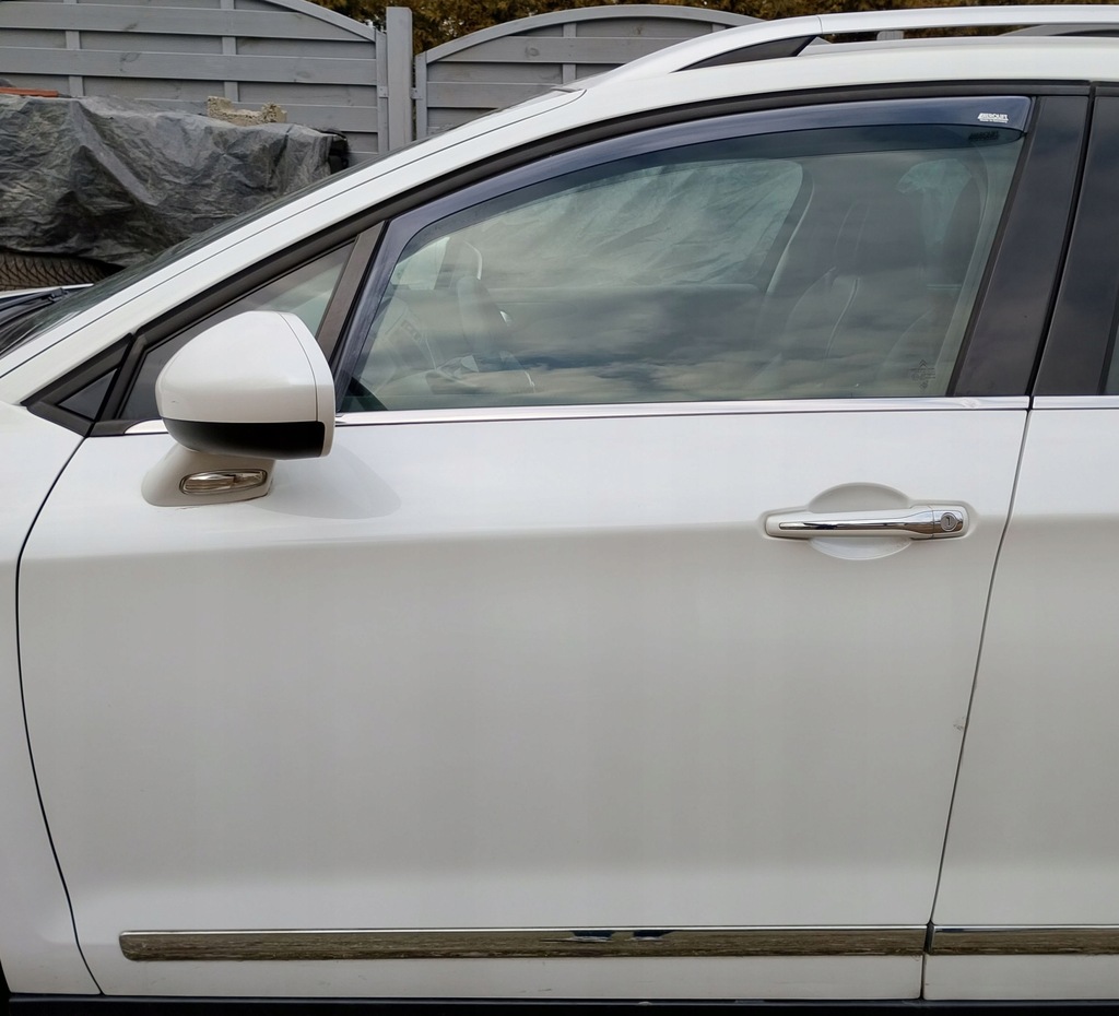 фото №1, Двері лівий перед citroen c5 iii x7 08-18 білий перламутр kwed