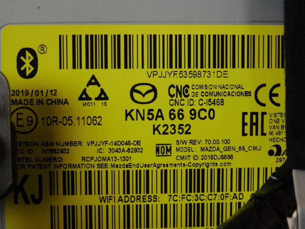 фото №10, Mazda cx5 ii 2019 навигация kn5a 66 9c0