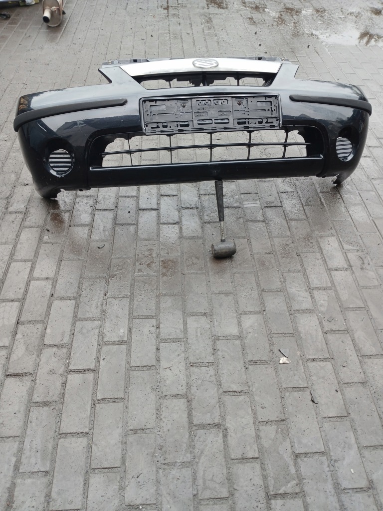 Бампер передний комплектный  оригинал suzuki liana цвет zj3 чёрный Доставка