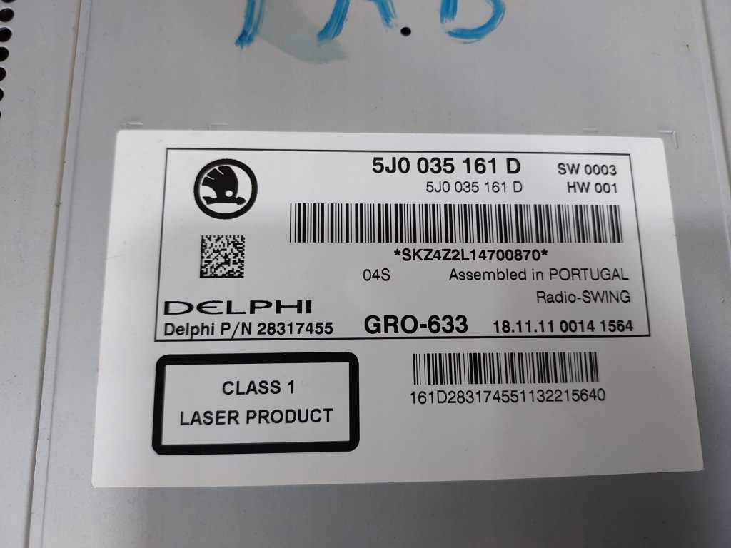 фото №3, Fabia ii радио cd 5j0035161d