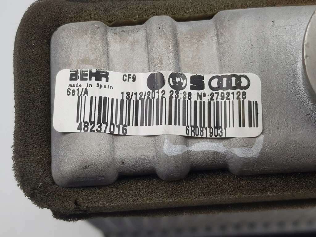 фото №9, Отопитель кондиционера volkswagen polo v seat ibiza iv 6r0819031