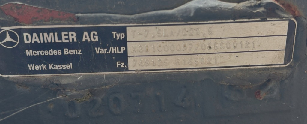 фото №3, Oś ведомая mercedes actros mp4 ступица