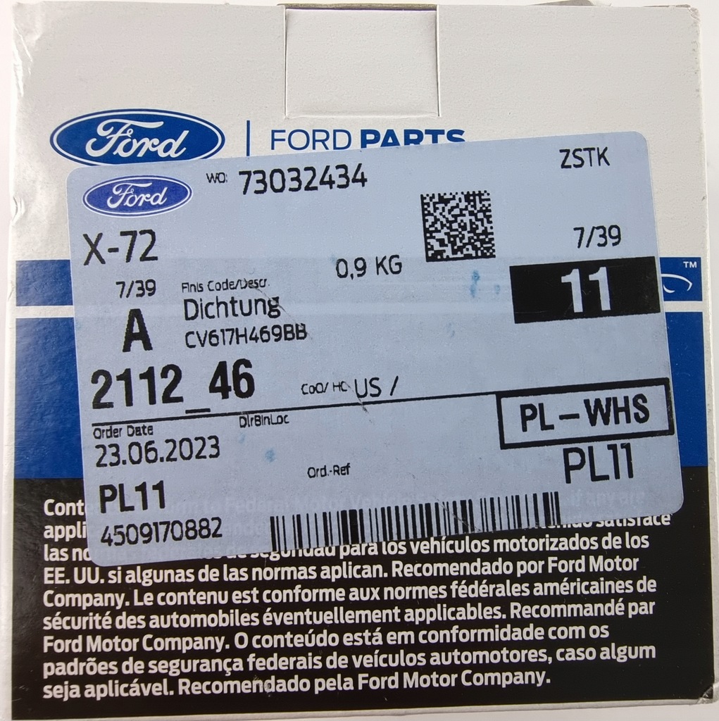 фото №9, Ущільнення коробка приладової панелі приводу 4wd _oe