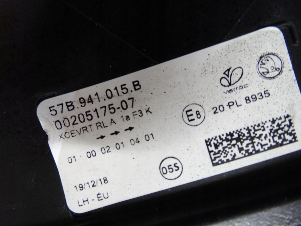 фото №8, Фара лампа ліва skoda karoq 57b941015b