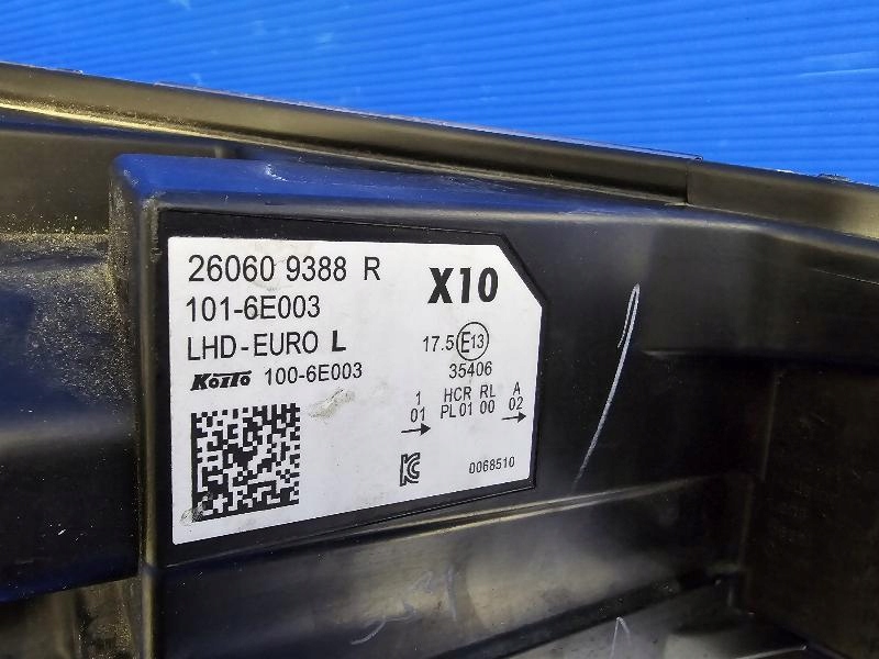 фото №12, Renault zoe full led 260609388r лампа передняя перед левая