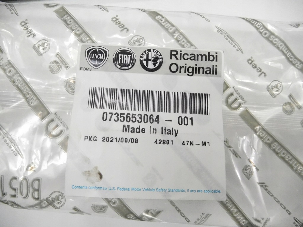 фото №9, Молдинг дверь левый перед fiat 500 оригинальный номер 735653064