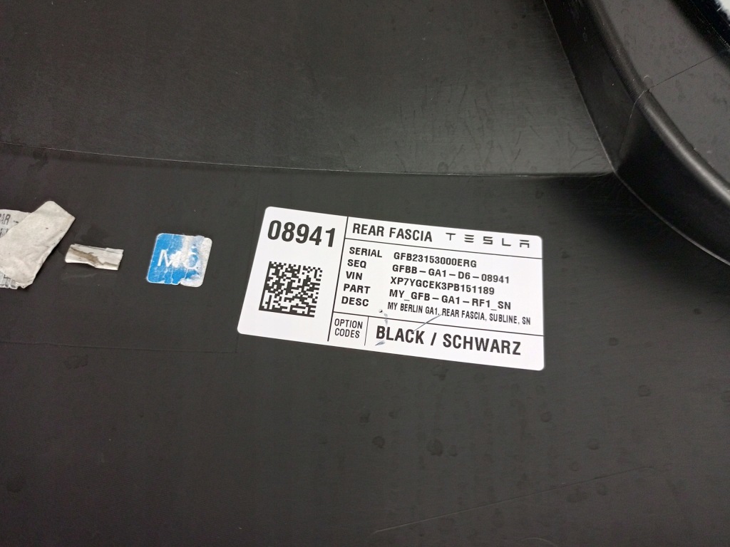 фото №15, Tesla model y 2020- бампер задняя задний ÷