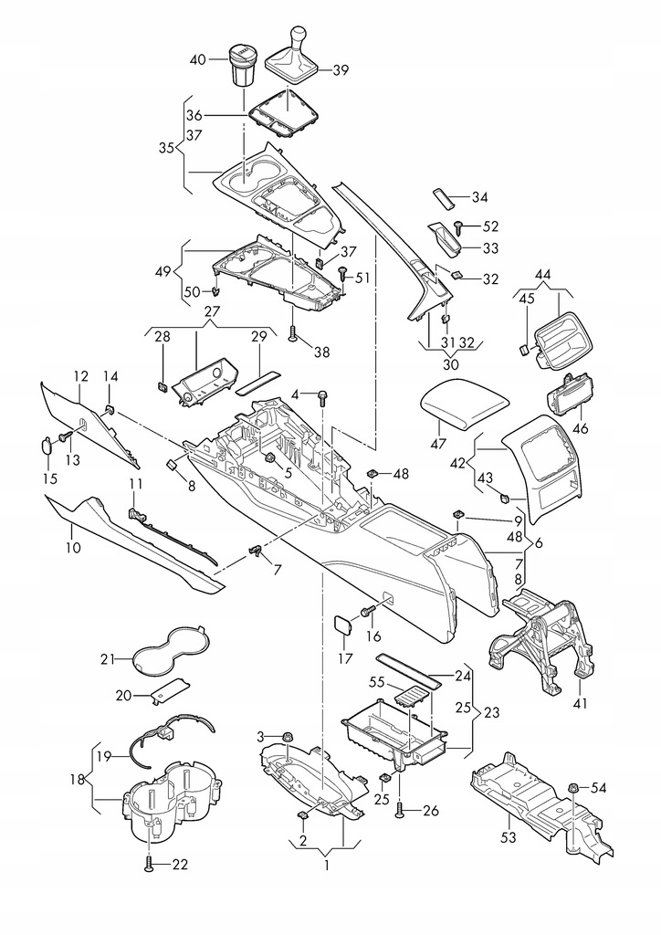 фото №15, 8w0864981e 6ps бардачок полка консоли audi a5 f5 8w