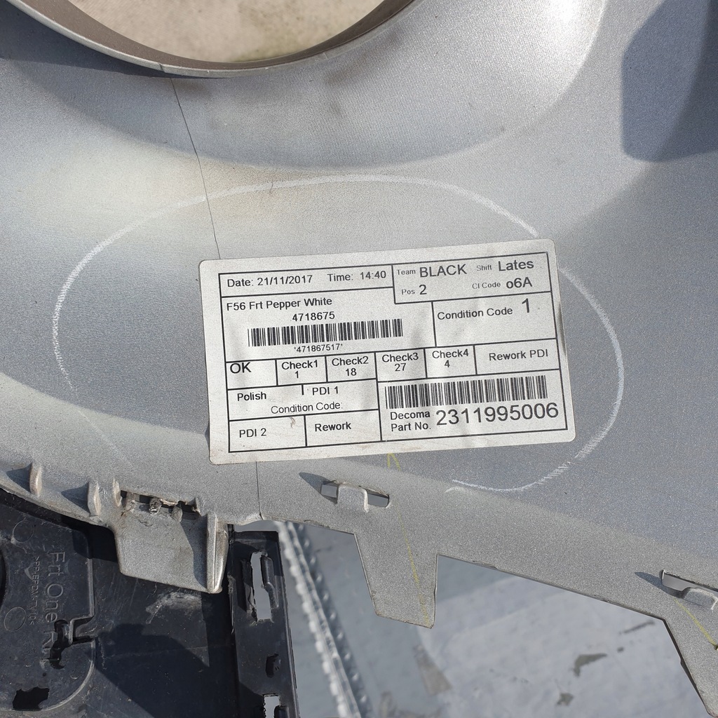 фото №12, Бампер передний mini cooper one f56 f57 оригинальный номер