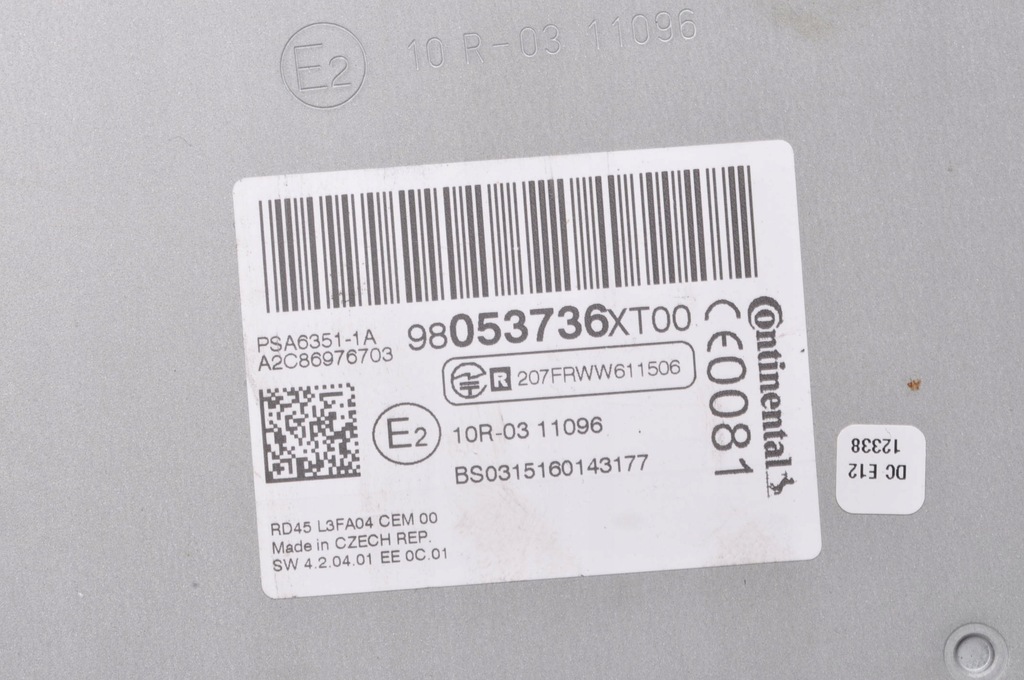 фото №5, Peugeot partner ii радио cd 98053736xt