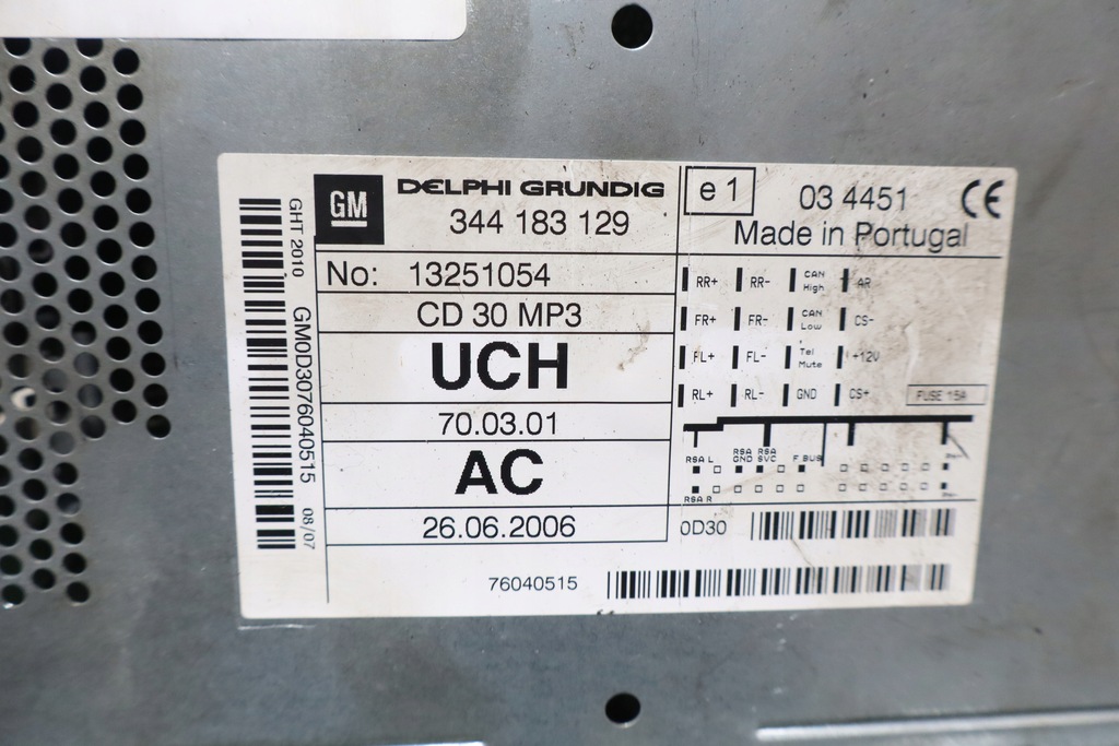 фото №4, Радио opel astra h