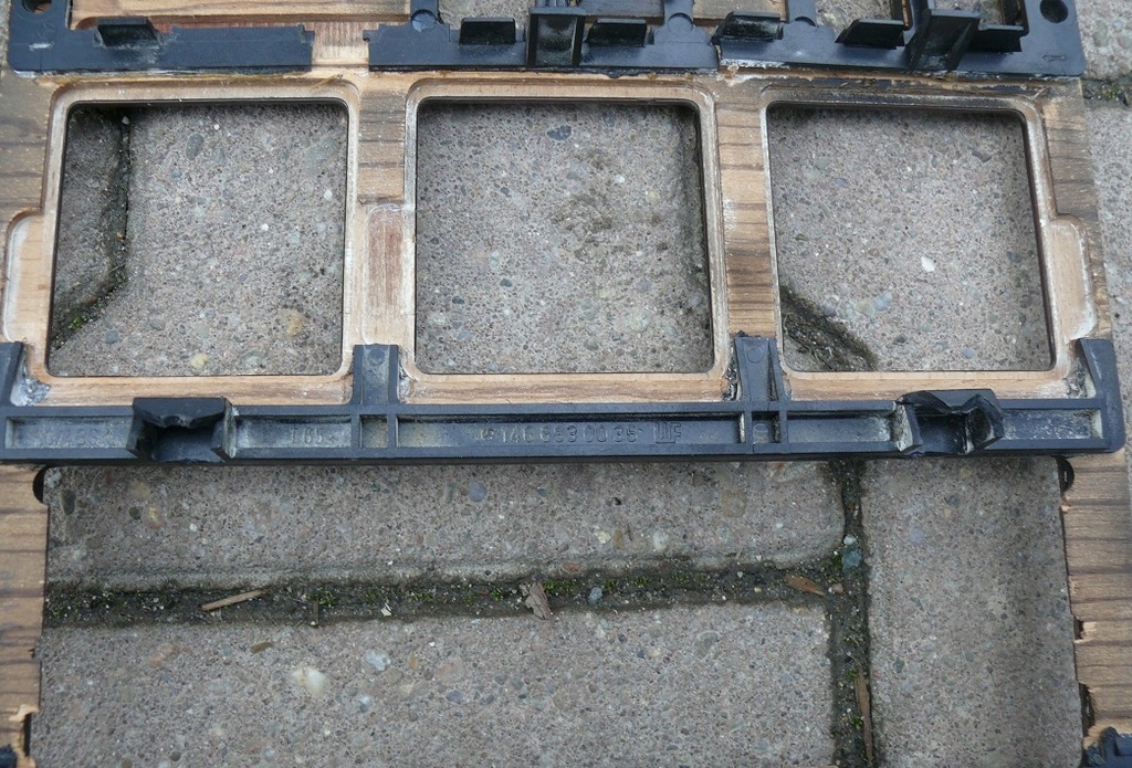 фото №10, Drewno рамка радио панель кондиционер mercedes w140