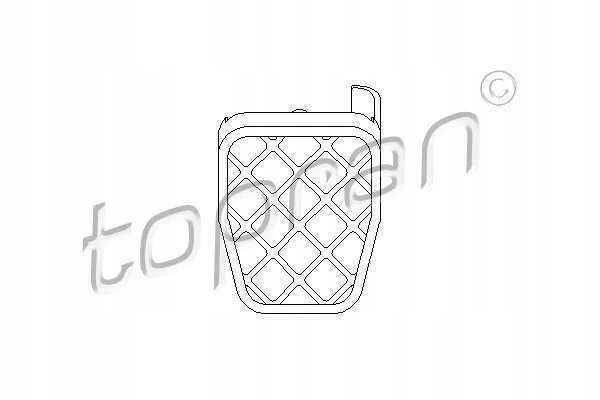 фото №2, Накладка педалі гальма vw topran