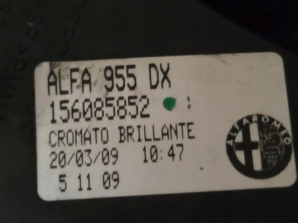 фото №9, Alfa romeo mito 2012 лампа задня/права сторона