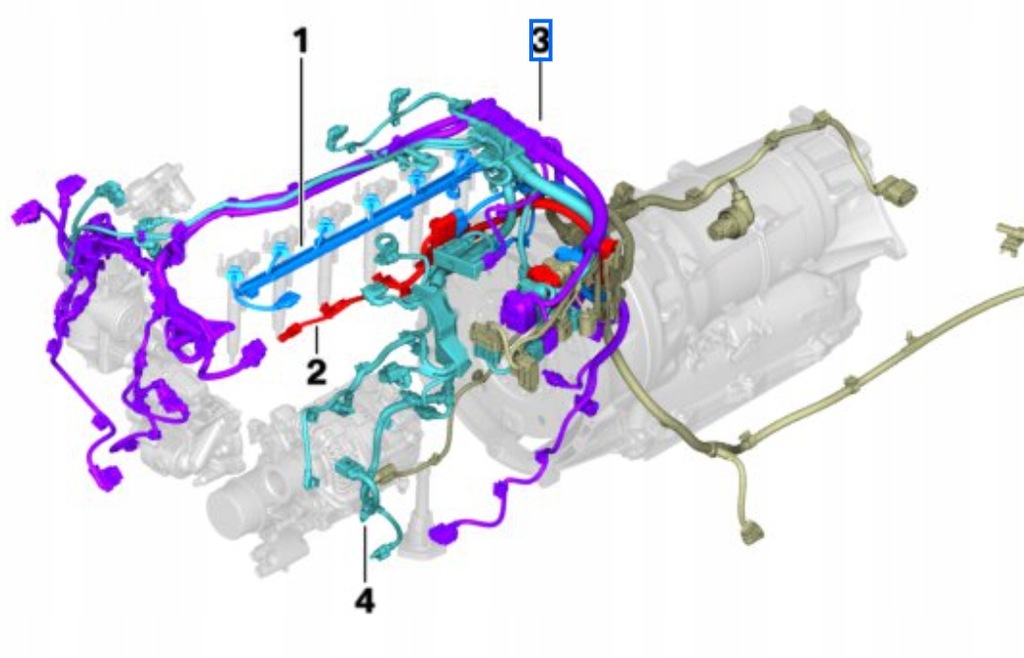 фото №13, Bmw 5 g60 g61 540dx жгут электропроводка электрическая двигателя