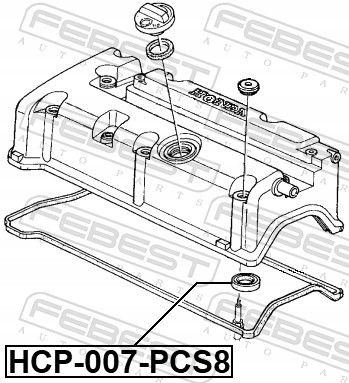 Febest hcp-007-pcs8 кільце ущільнювальний, роз'єм свічки Ціна