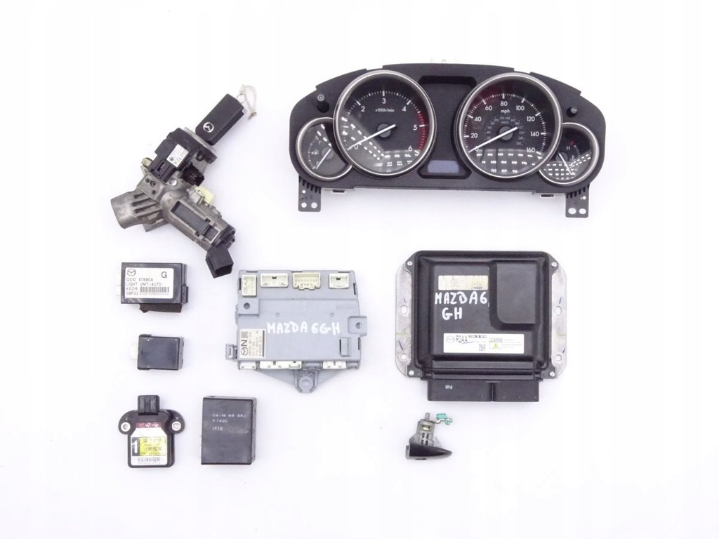 фото №1, Mazda 6 ii gh 2.2 mzr-cd бортовой компьютер двигателя набор стартовый r2aa18881m