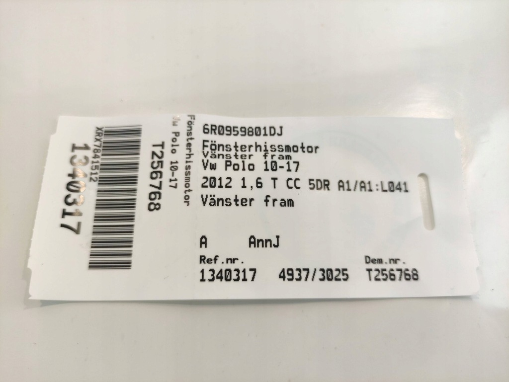 фото №8, Vw polo v 5 моторчик стекло левый перед 6r0959801ab
