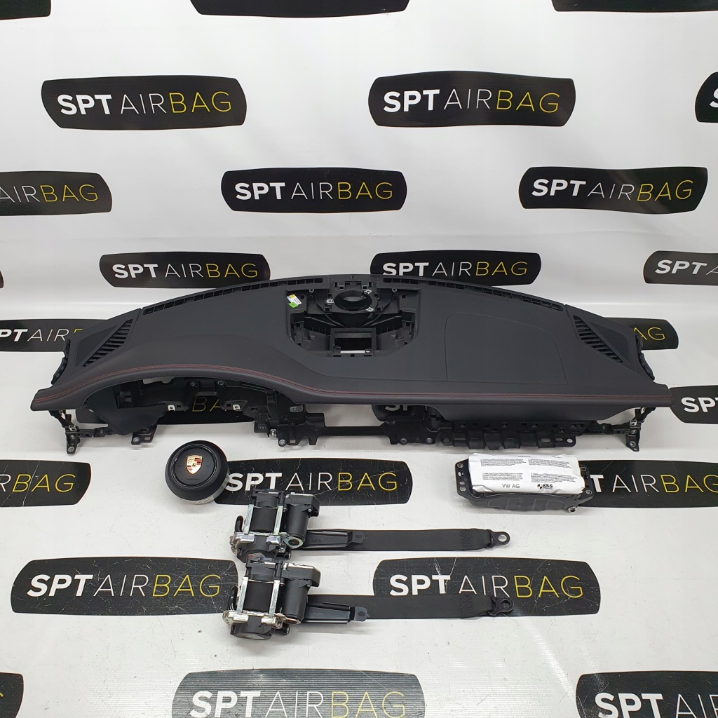 фото №1, Porsche 992 панель приладів консоль подушки безпеки ремені подушка безпеки