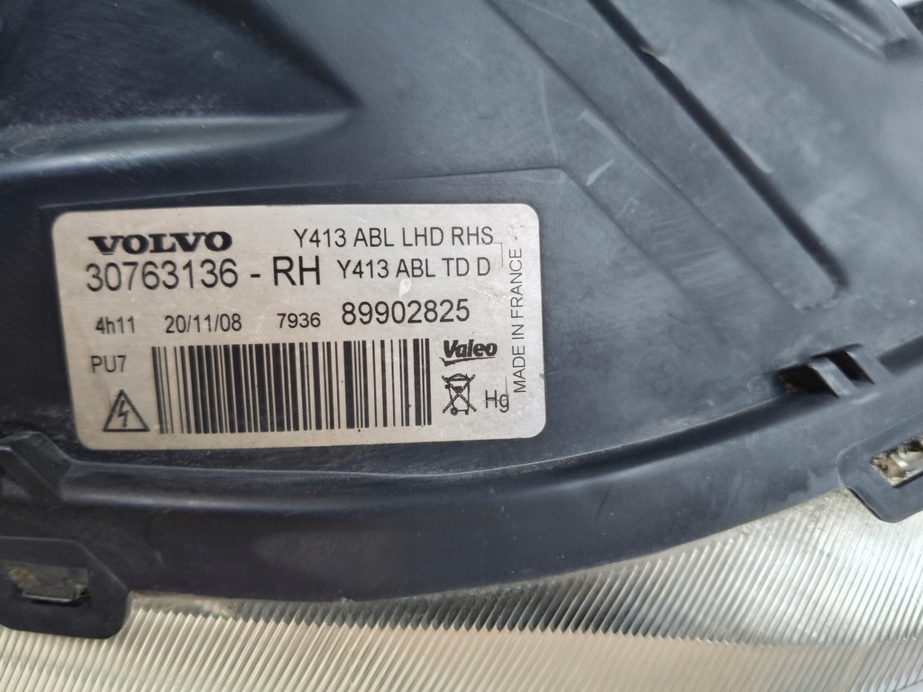 фото №8, Лампа права фара volvo xc60 08- ксенон поворотний