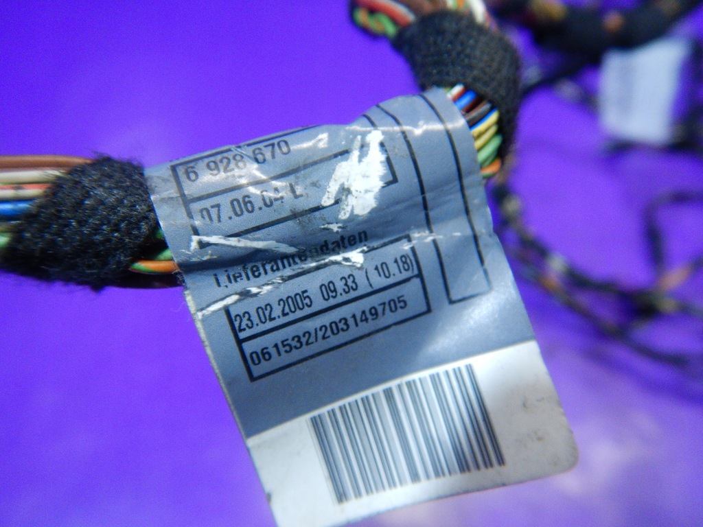 фото №7, Bmw e90 2,0 n46 джгут електропроводка панелі 6928670