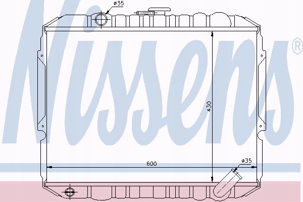 фото №1, Nissens 67021 радіатор, система охолодження двигуна