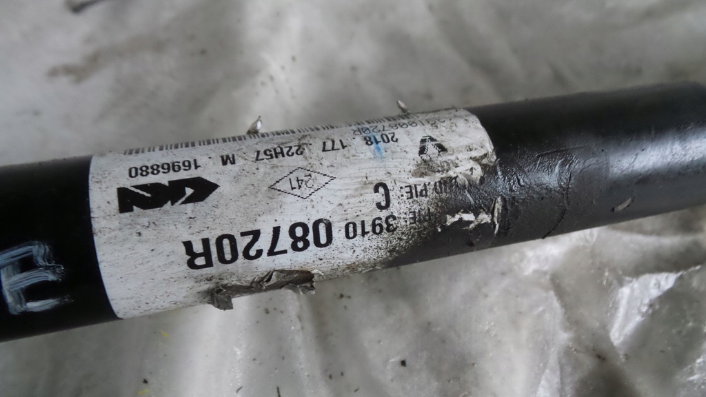 фото №3, Poloska приводной вал правая renault zoe 2018 rok 391008720r длинная