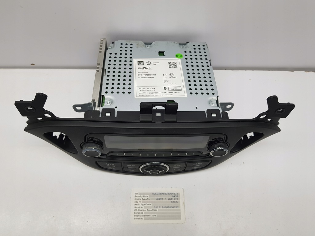 фото №1, Радіо opel adam