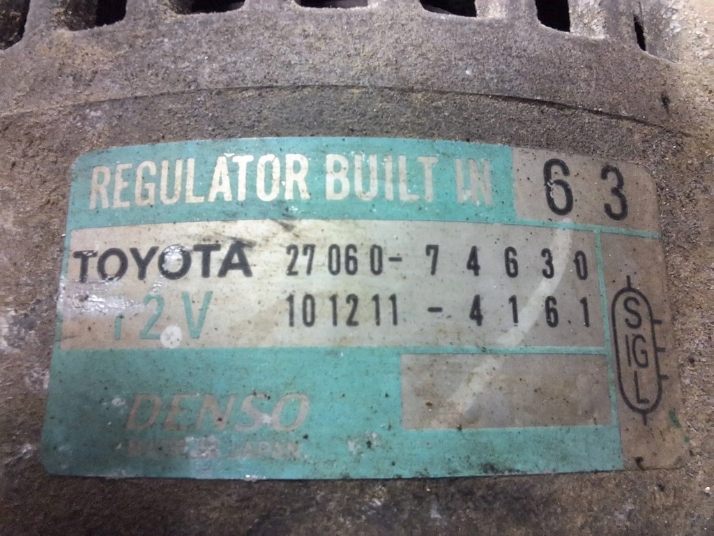 фото №5, Генератор 27060-74630 toyota camry iv xv20 96-01 2.2