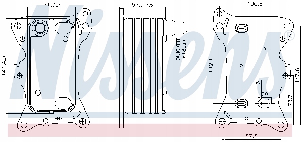 фото №9, Радіатор оливи nissens 91266