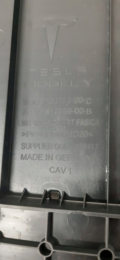 фото №6, Tesla y 20- защита плита pod бампер перед 176071300c