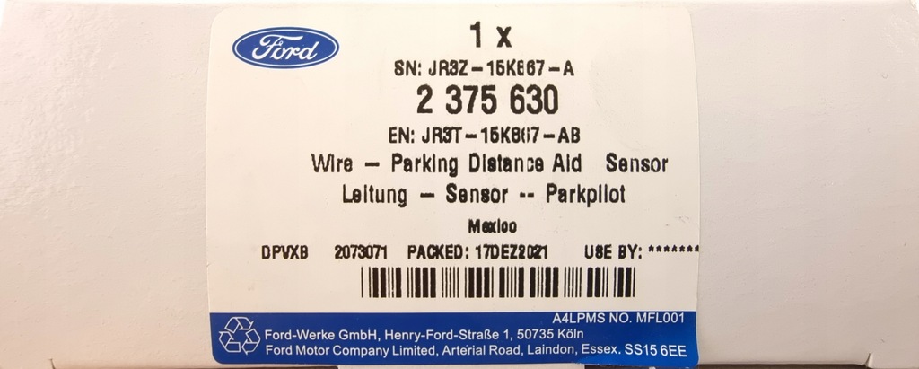 фото №14, Жгут датчиков zderzeniowych перед mustang 2017-