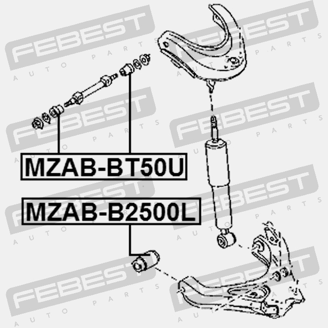 фото №15, Втулка важеля заднього верхнього mazda 2006-2008